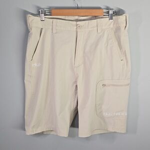 huk shorts mens size xl tan performance fabrics
